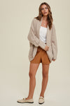 Oversized shawl cardigan with collar and pockets Sweater Wishlist