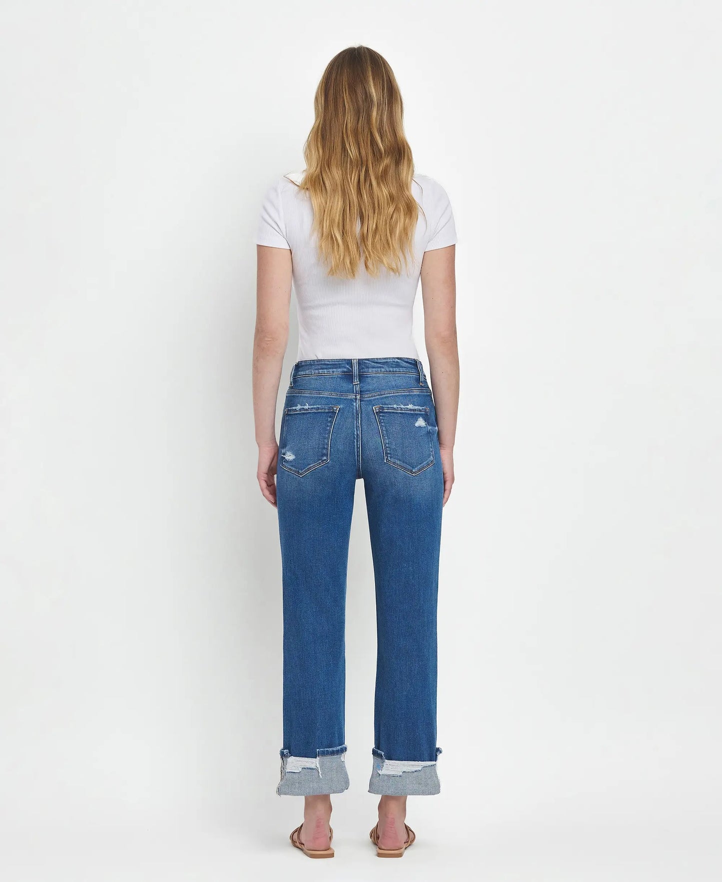 Flying Monkey high rise cuffed straight leg pant
