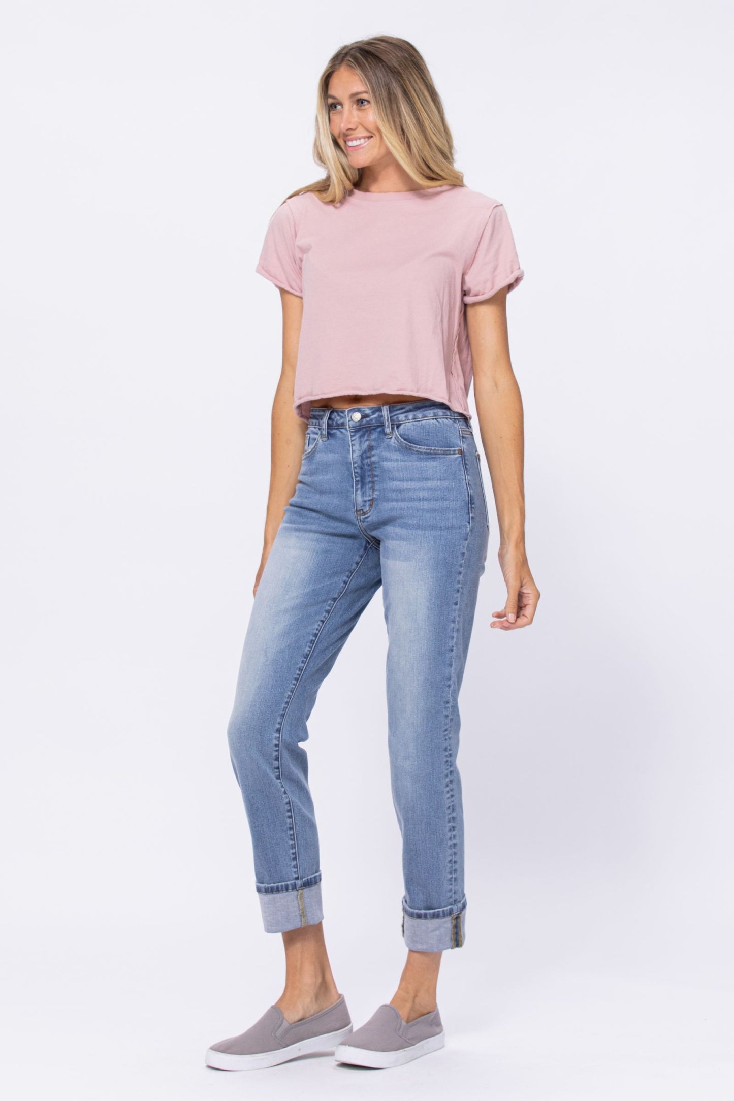 Judy Blue High waist vintage wash boyfriend jeans Jeans Judy Blue