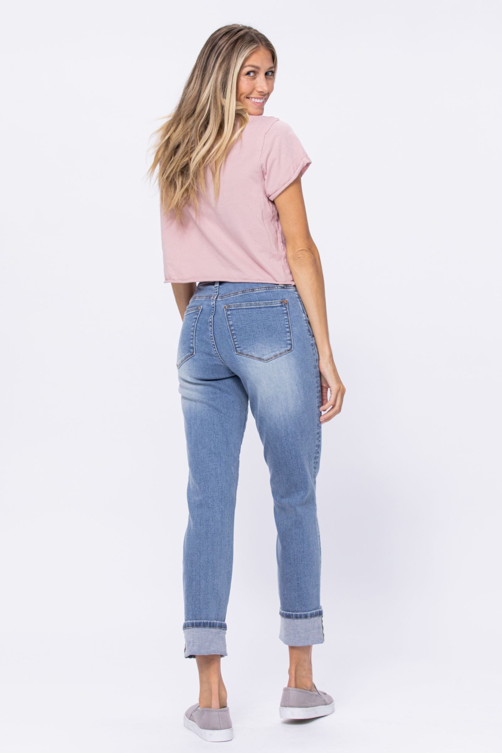 Judy Blue High waist vintage wash boyfriend jeans Jeans Judy Blue