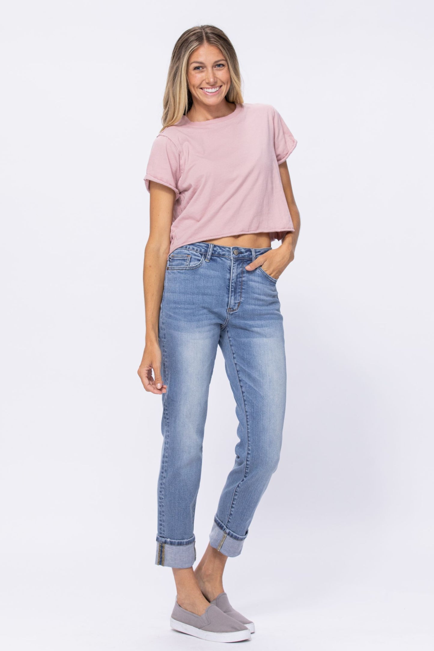 Judy Blue High waist vintage wash boyfriend jeans Jeans Judy Blue