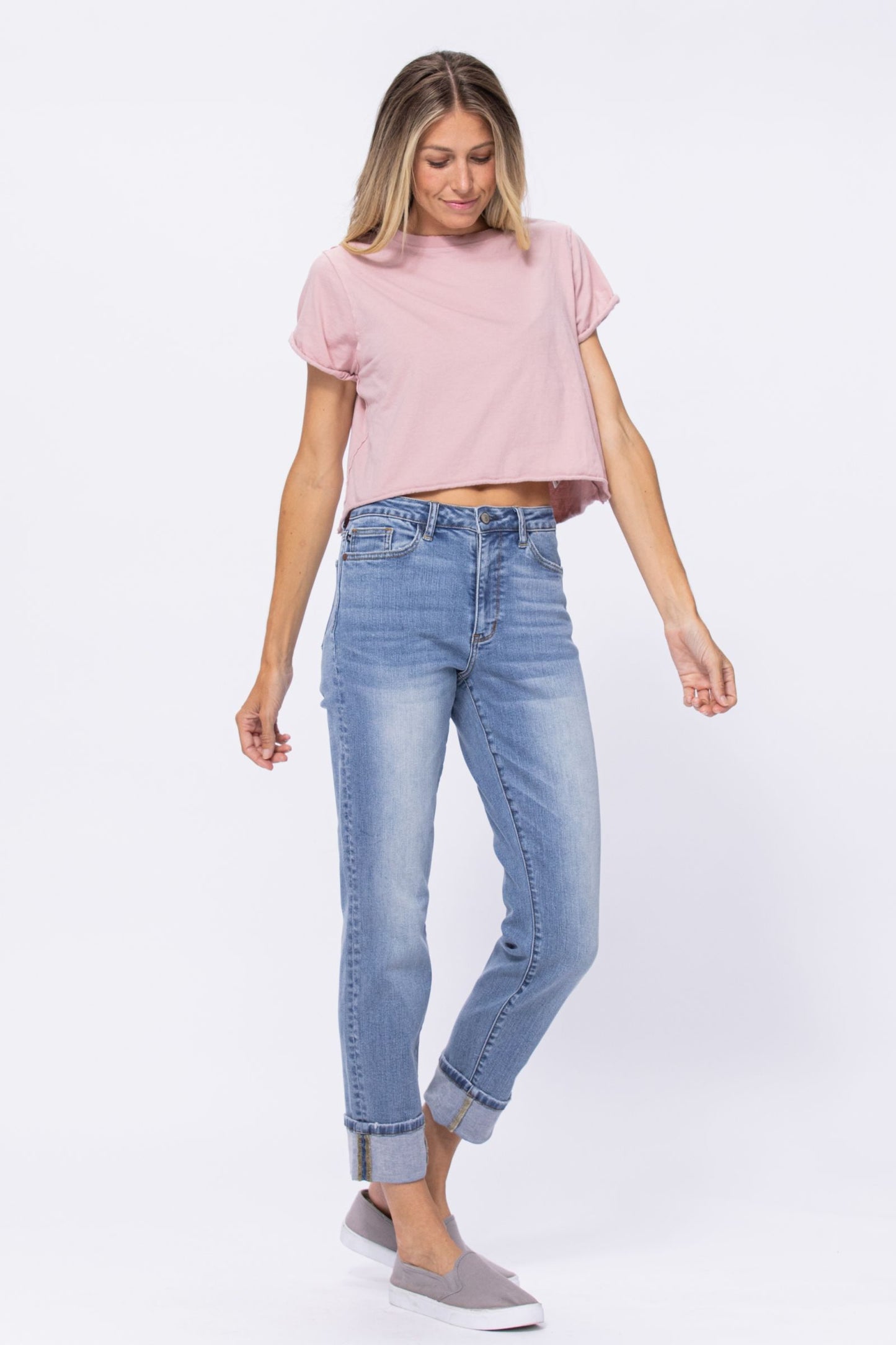 Judy Blue High waist vintage wash boyfriend jeans Jeans Judy Blue