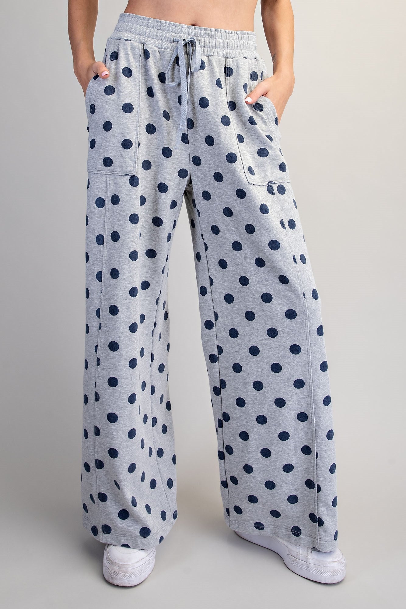 Mineral Washed Polka Dot Lounge Pants