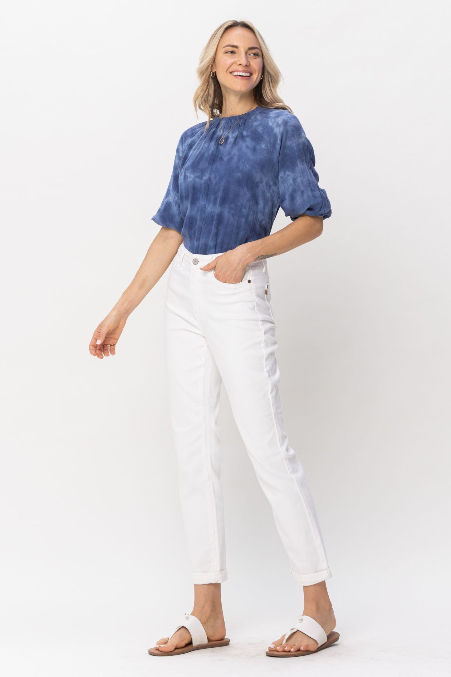 Judy Blue high waist double cuff boyfriend jeans Jeans Judy Blue