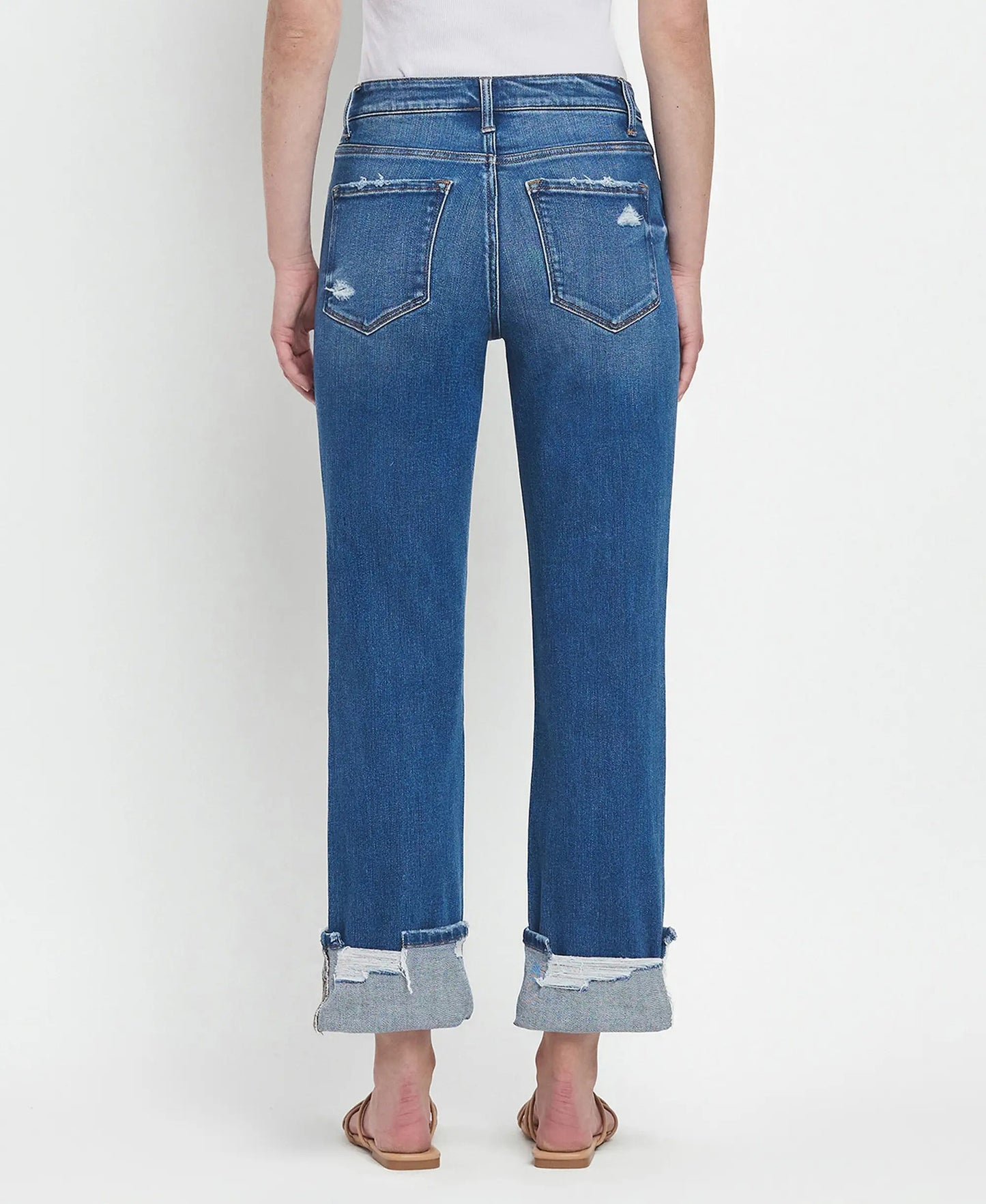 Flying Monkey high rise cuffed straight leg pant
