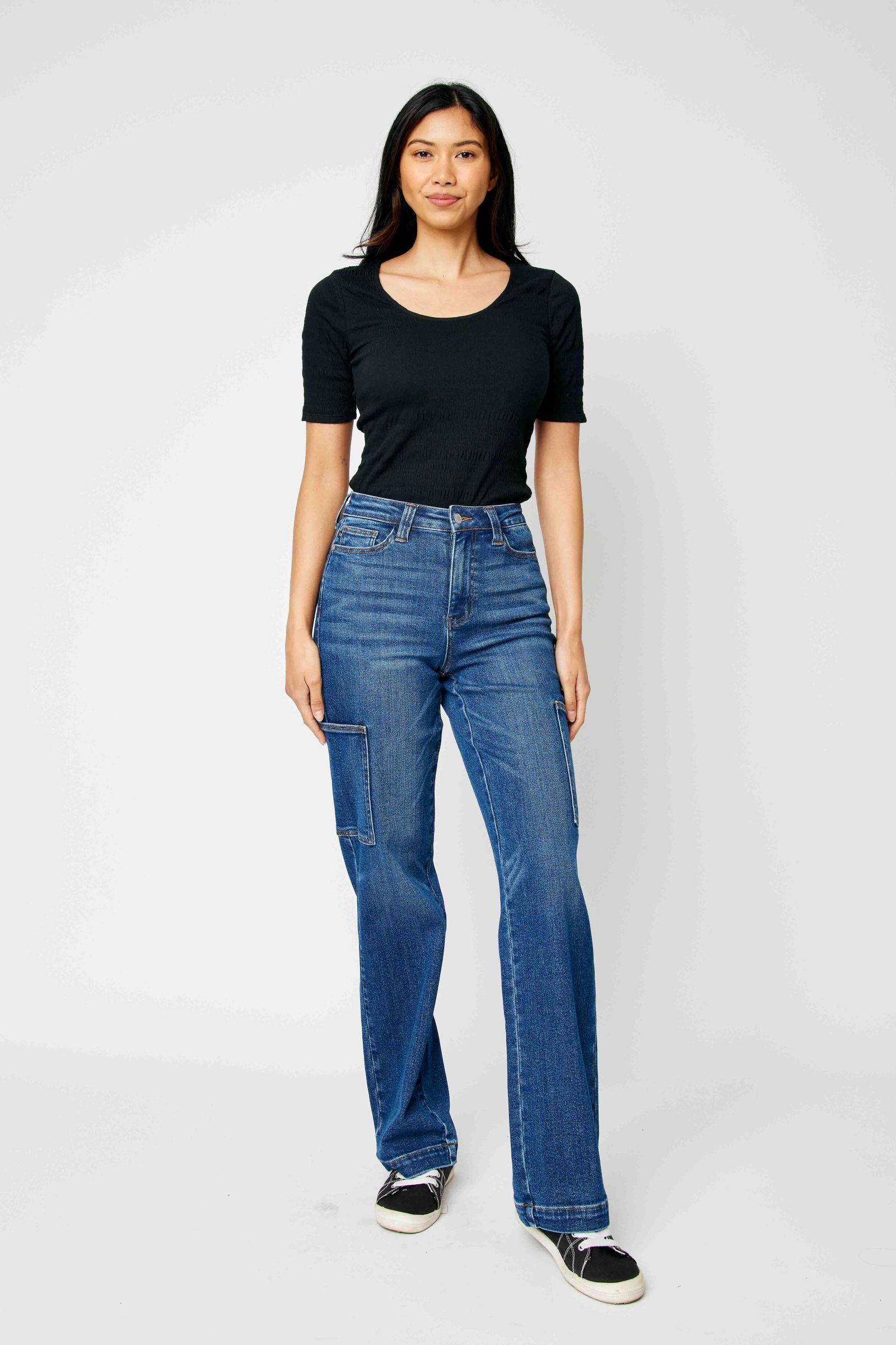 Judy Blue High waist cargo wide leg jeans Jeans Judy Blue