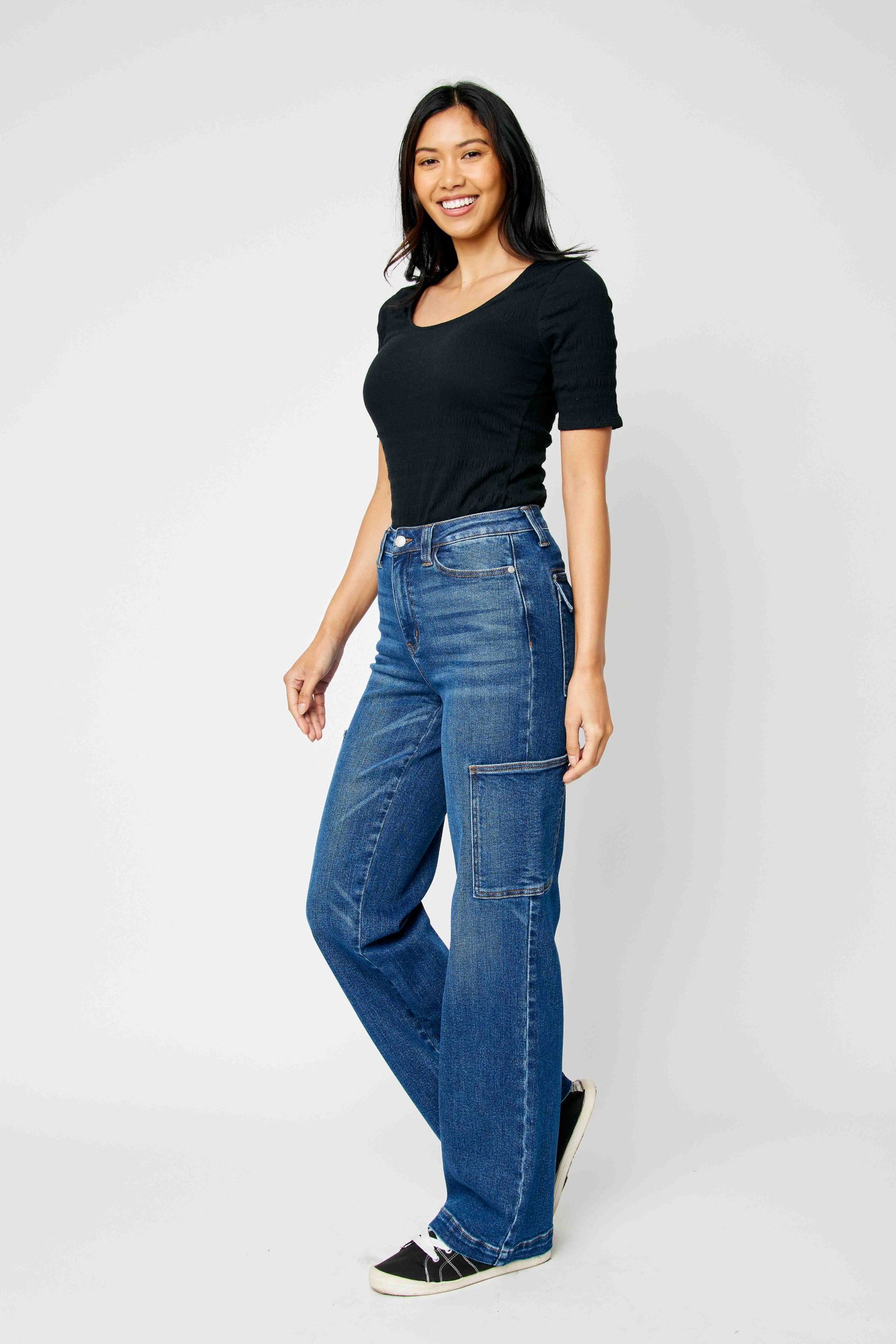 Judy Blue High waist cargo wide leg jeans Jeans Judy Blue