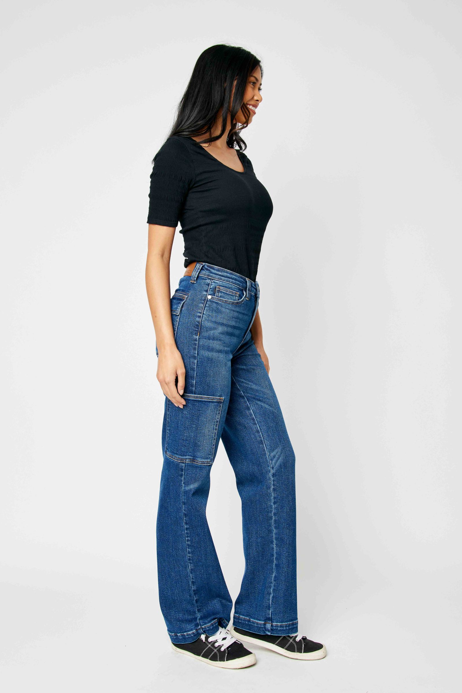 Judy Blue High waist cargo wide leg jeans Jeans Judy Blue