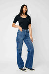 Judy Blue High waist cargo wide leg jeans Jeans Judy Blue