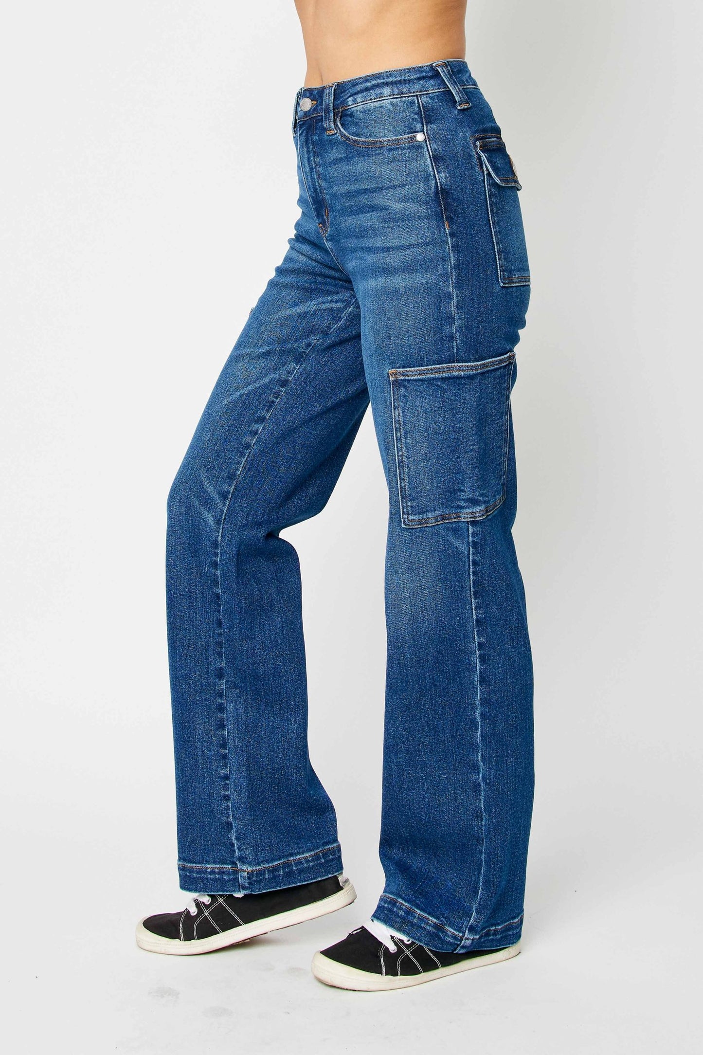 Judy Blue High waist cargo wide leg jeans Jeans Judy Blue