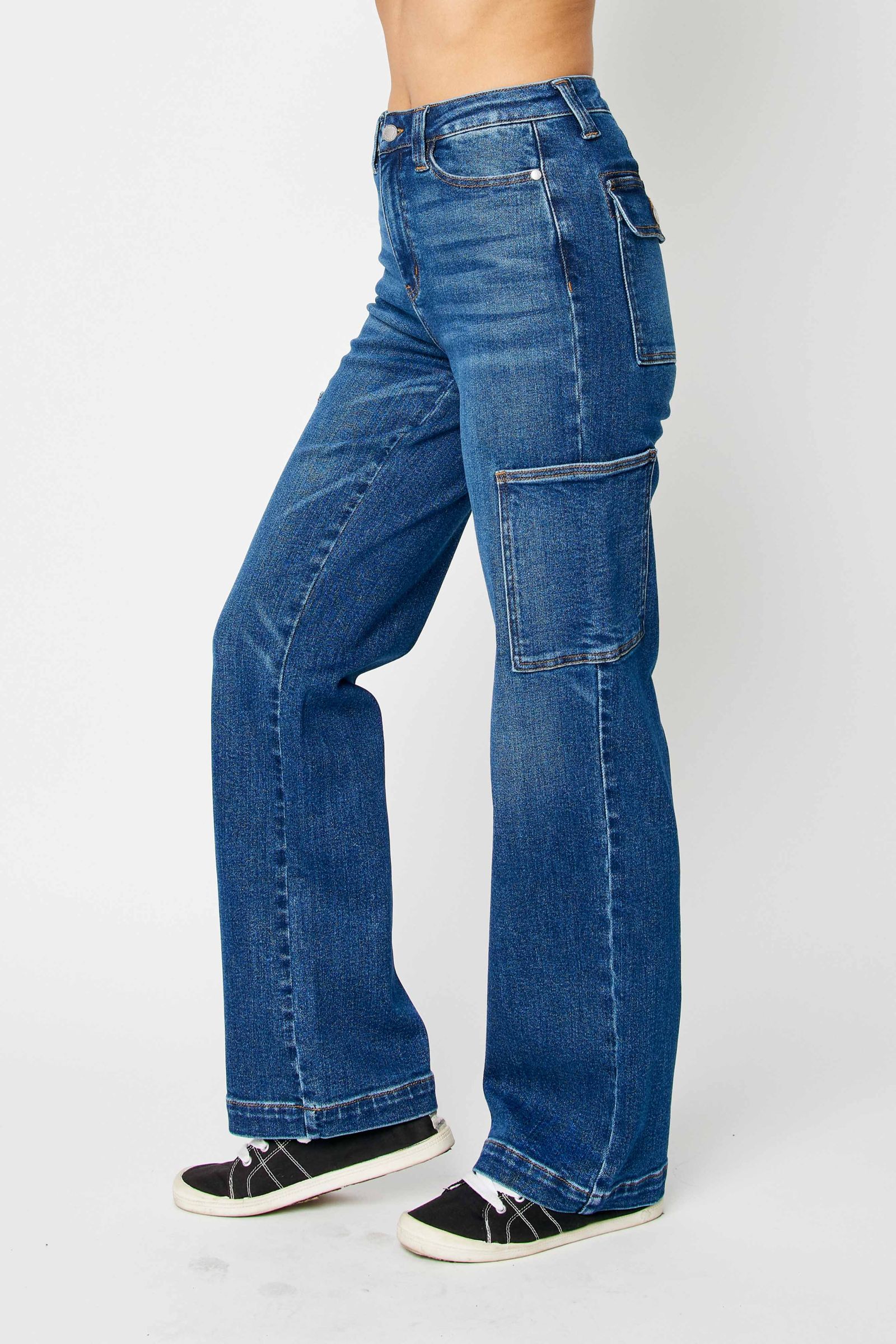 Judy Blue High waist cargo wide leg jeans Jeans Judy Blue