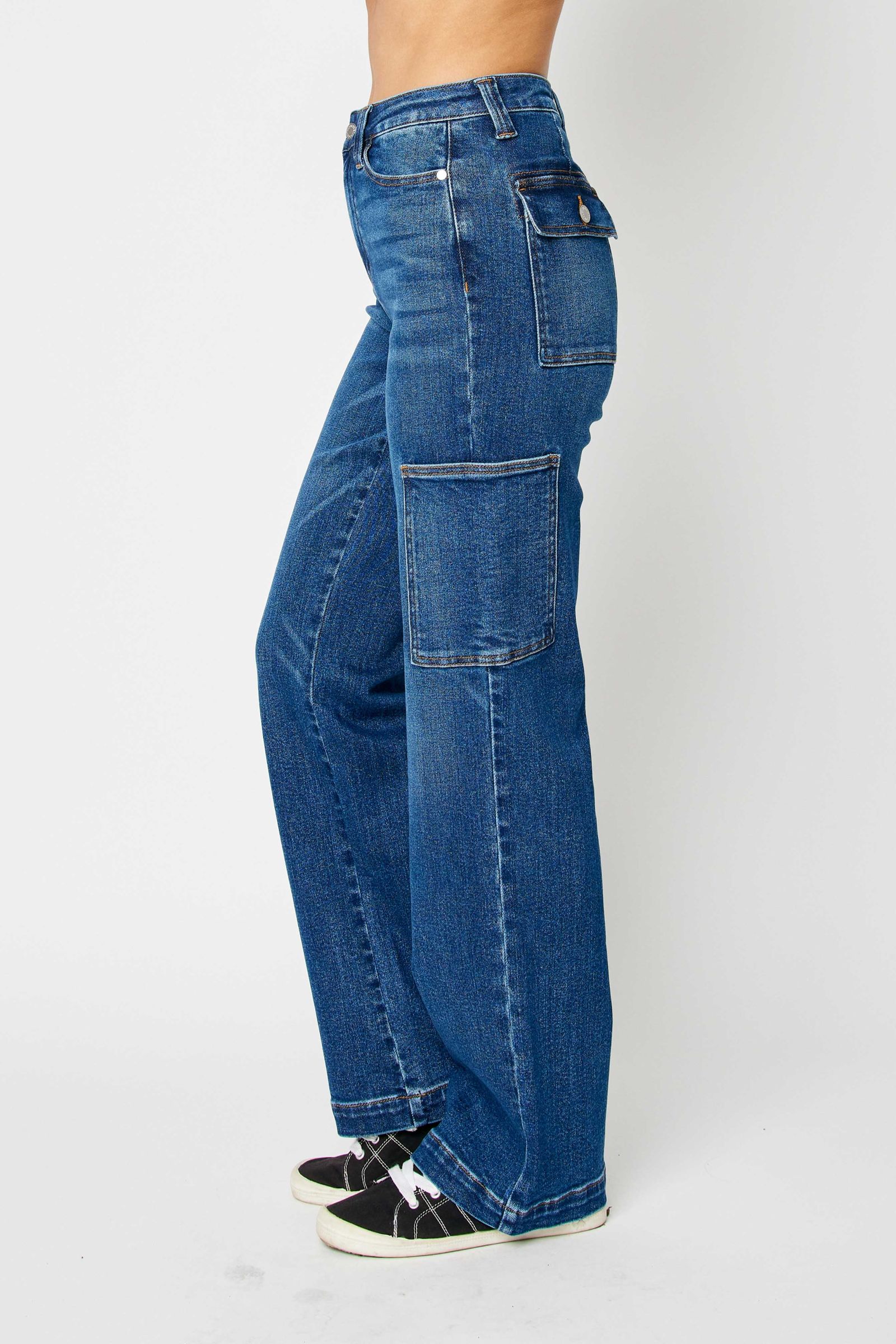 Judy Blue High waist cargo wide leg jeans Jeans Judy Blue