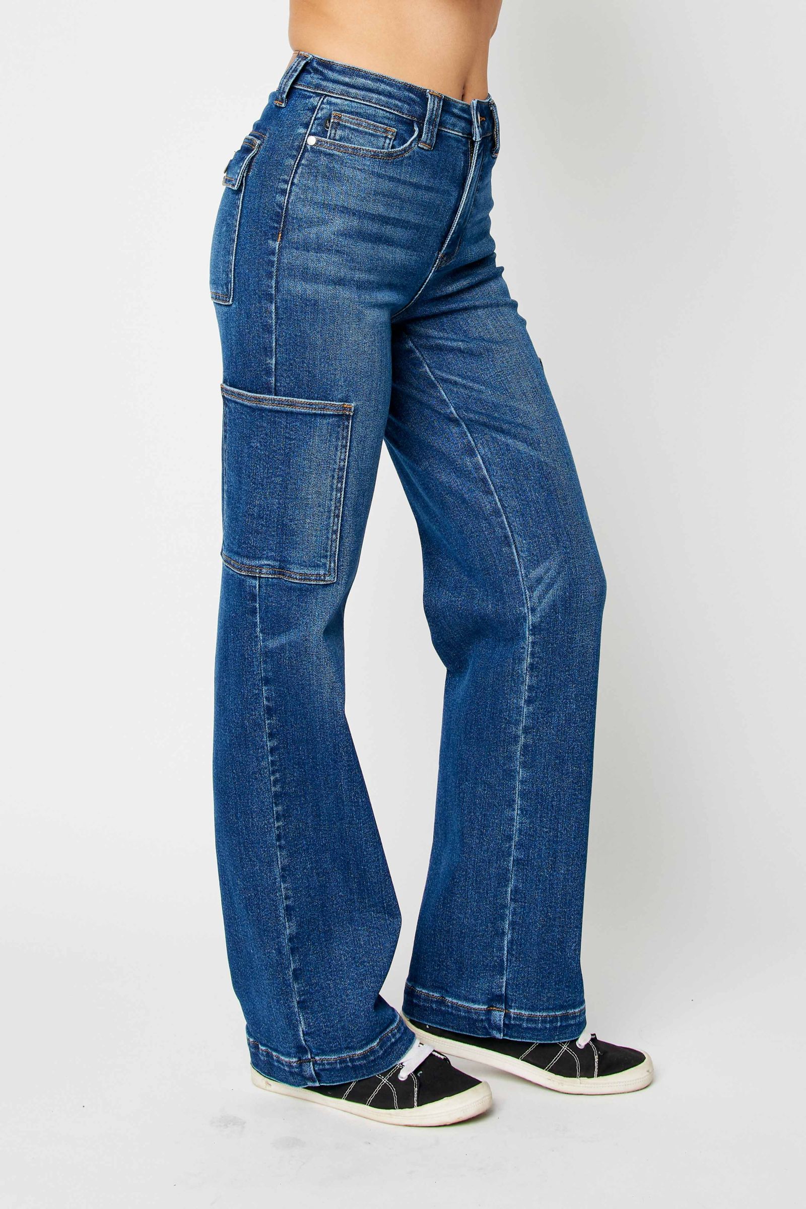Judy Blue High waist cargo wide leg jeans Jeans Judy Blue