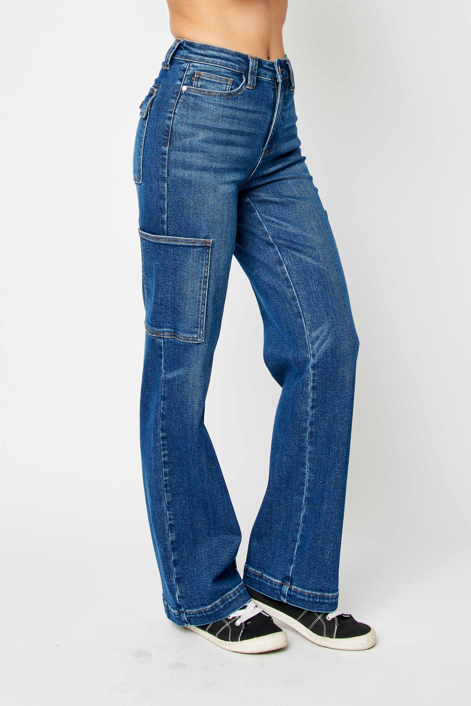 Judy Blue High waist cargo wide leg jeans Jeans Judy Blue