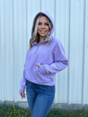 Jess Lea Kenna Hooded Quarter Zip Pullover Hoodie Hoodie Jess Lea Lavender Small
