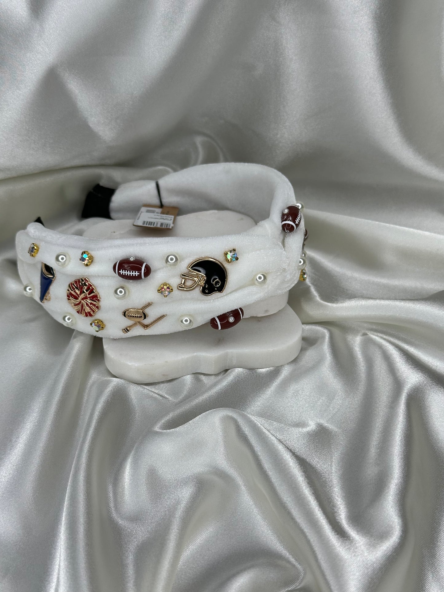 Football themed headband Hair Accessorie Kinsey Designs