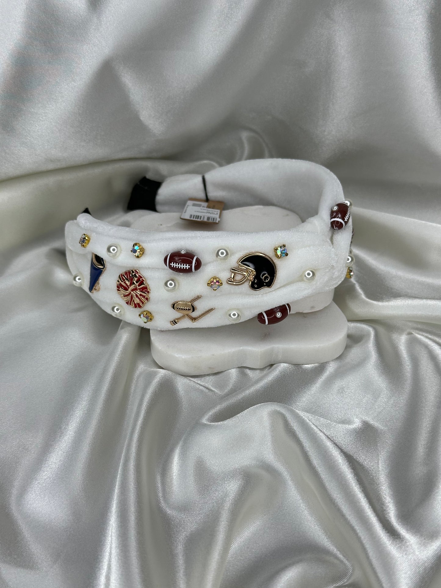 Football themed headband Hair Accessorie Kinsey Designs