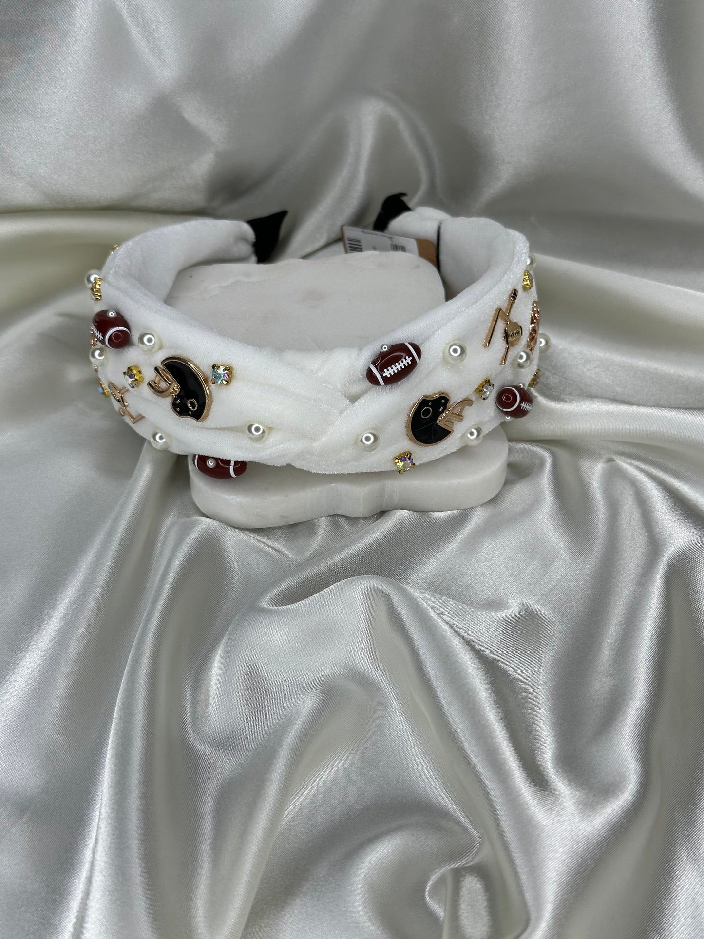 Football themed headband Hair Accessorie Kinsey Designs