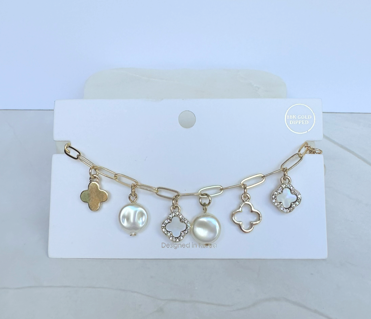 Quatrefoil Charms bracelet