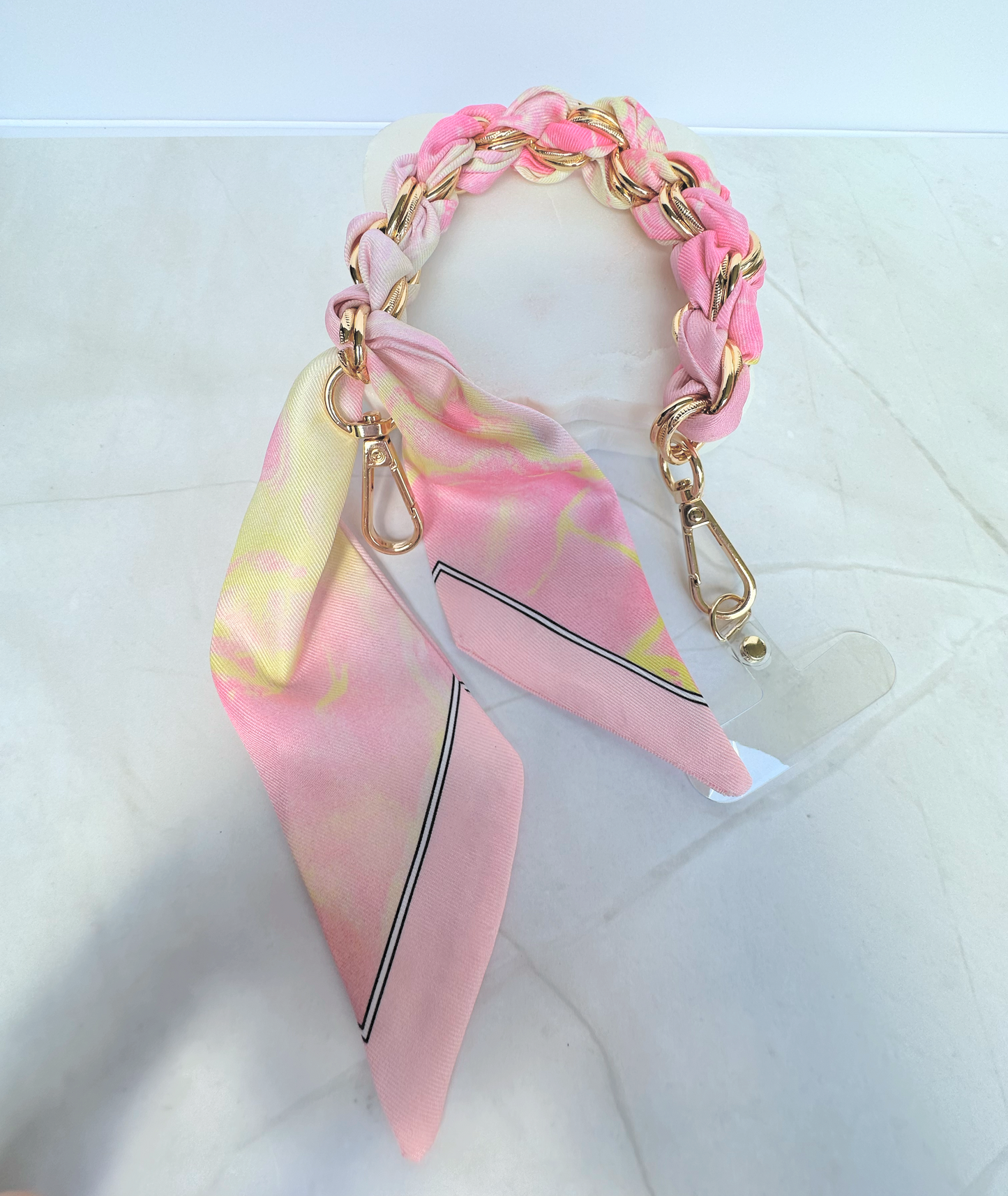 Scarf phone case wrist wrap keychain/purse charm