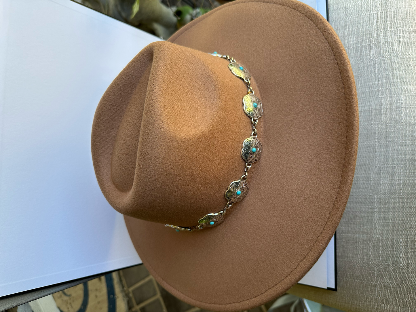 Kenze Panne rancher hat with concho hat band
