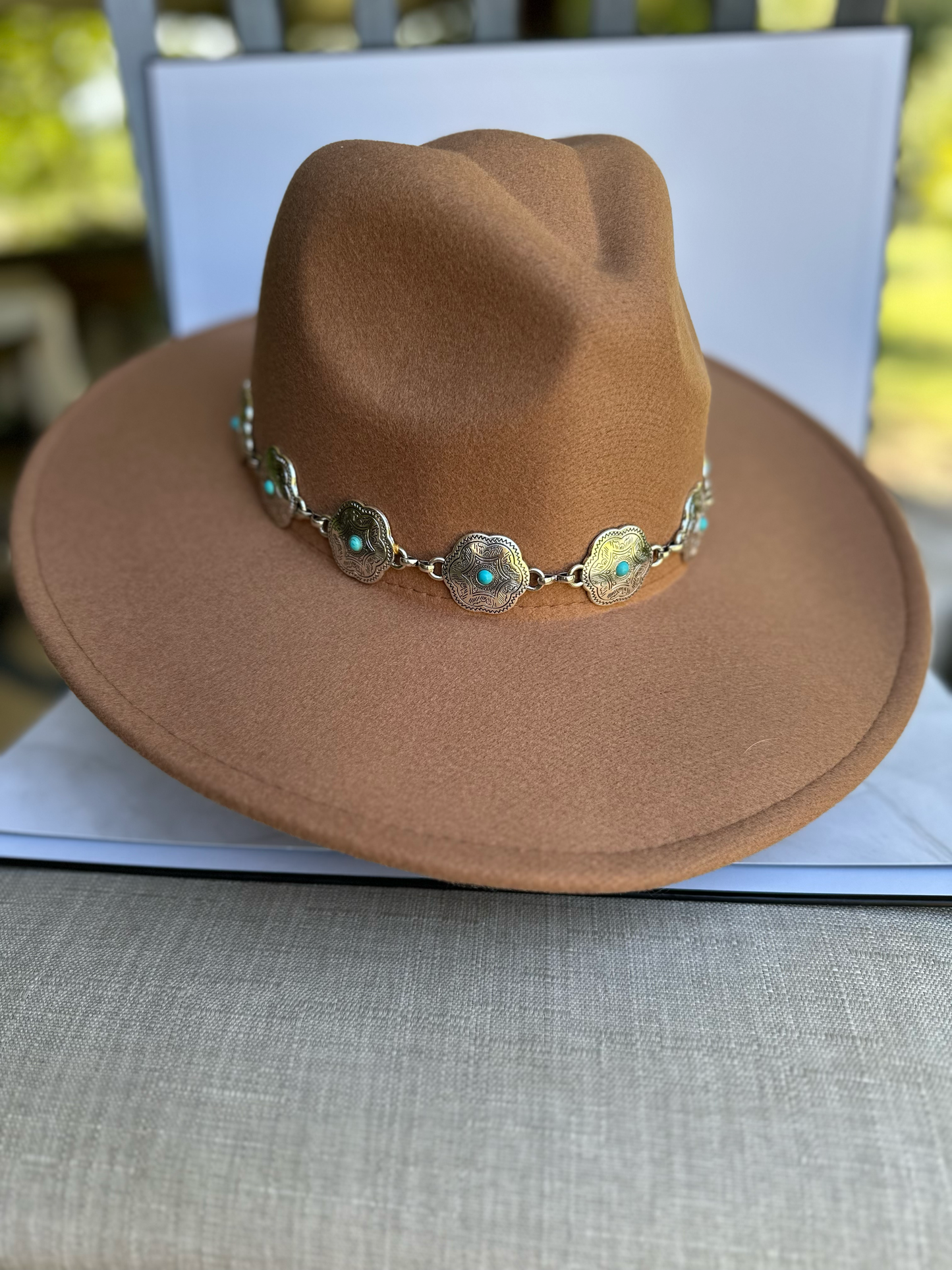 Kenze Panne rancher hat with concho hat band