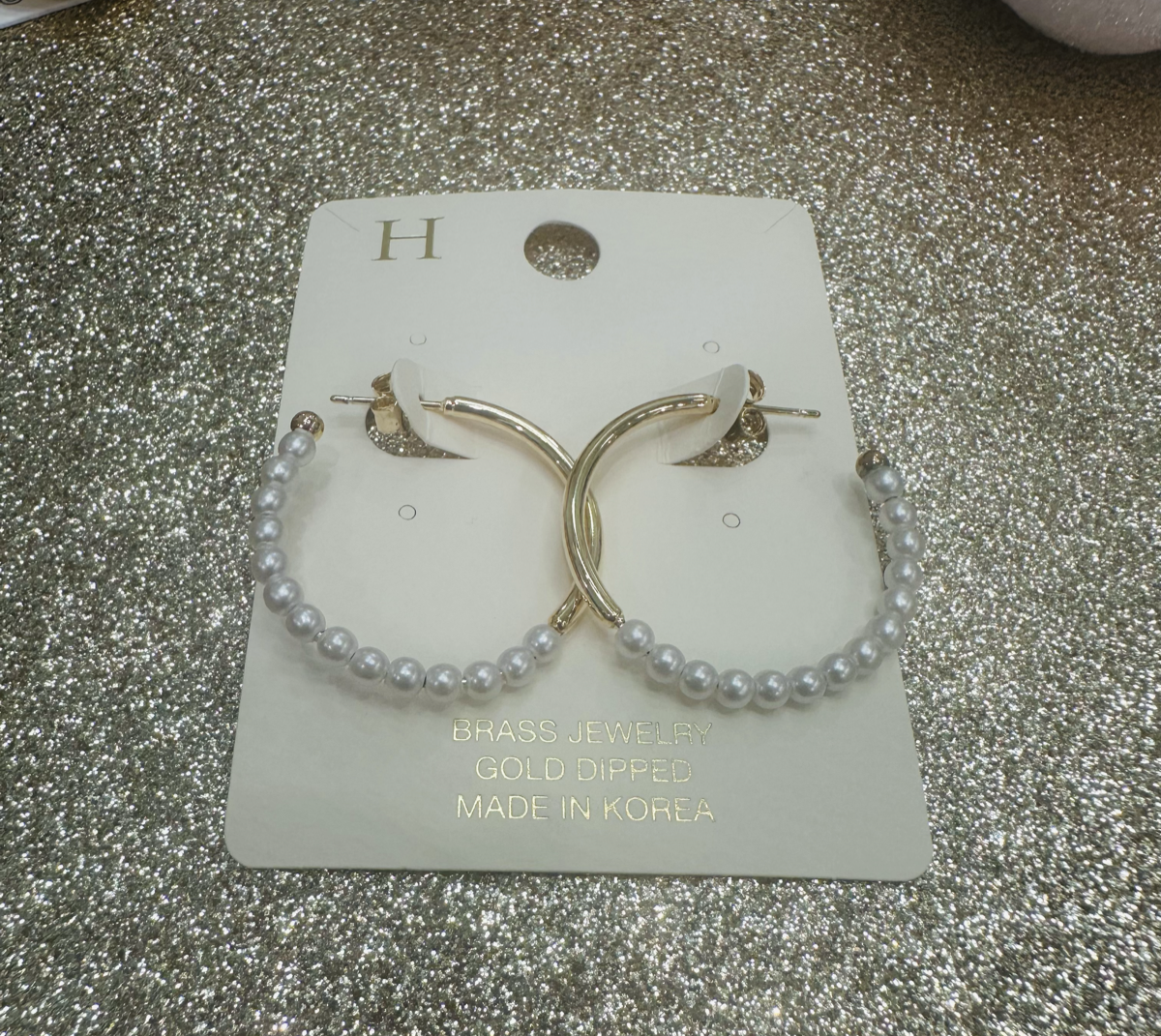 Suzie Q Gold and pearl earrings