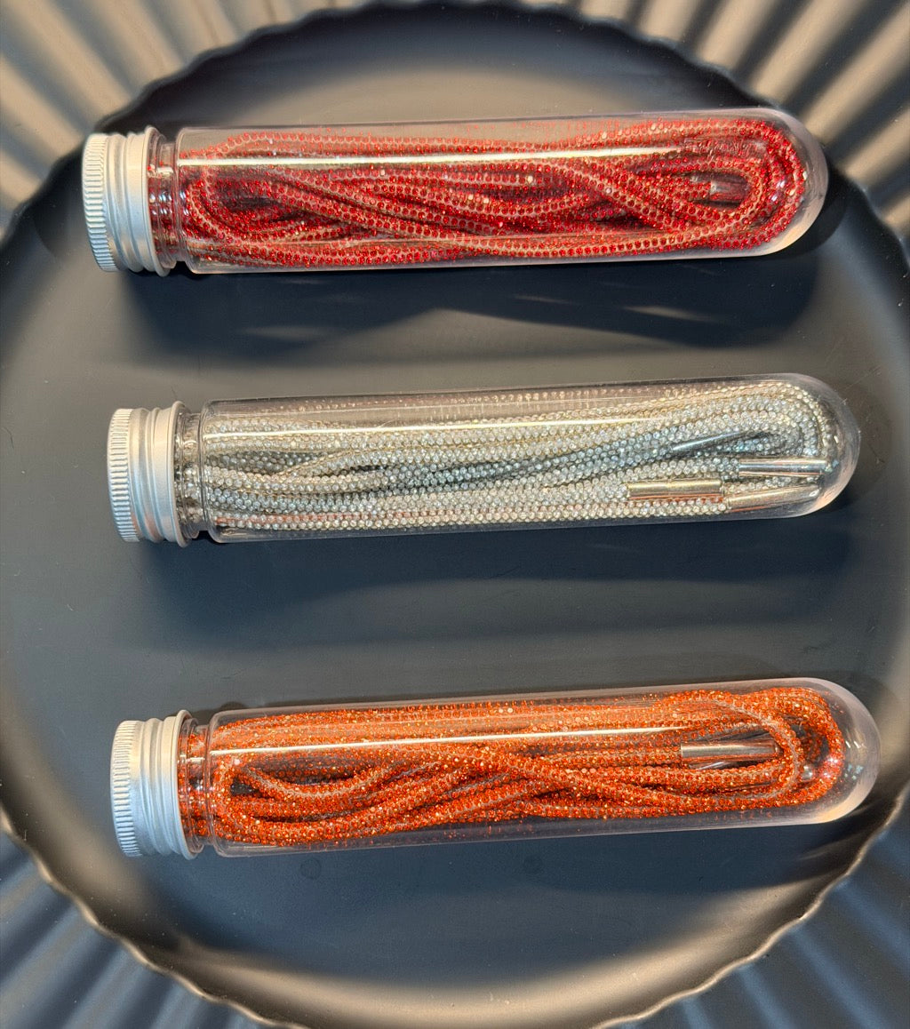 Suzie Q sparkle shoestrings