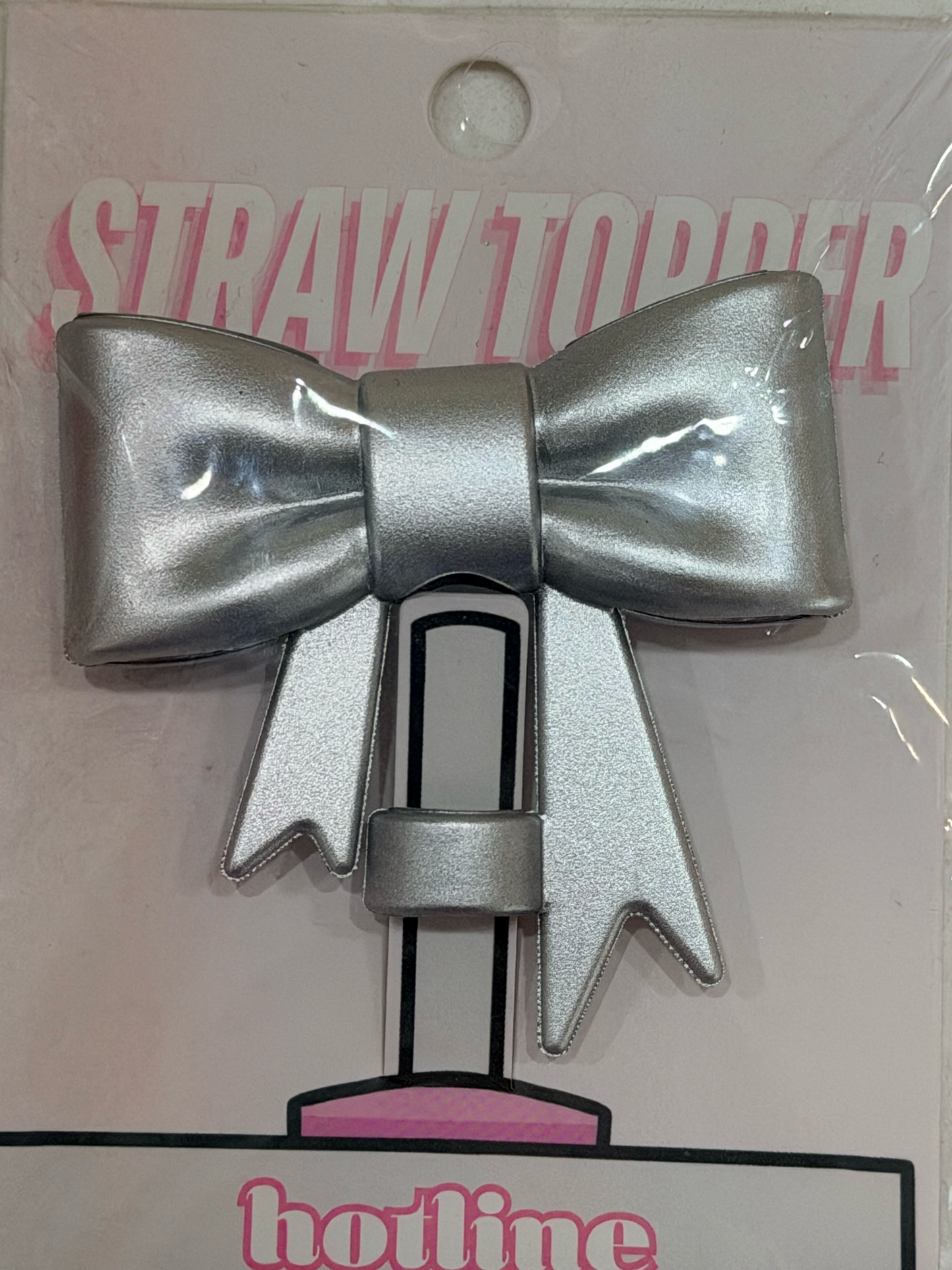 Large bow straw toppers