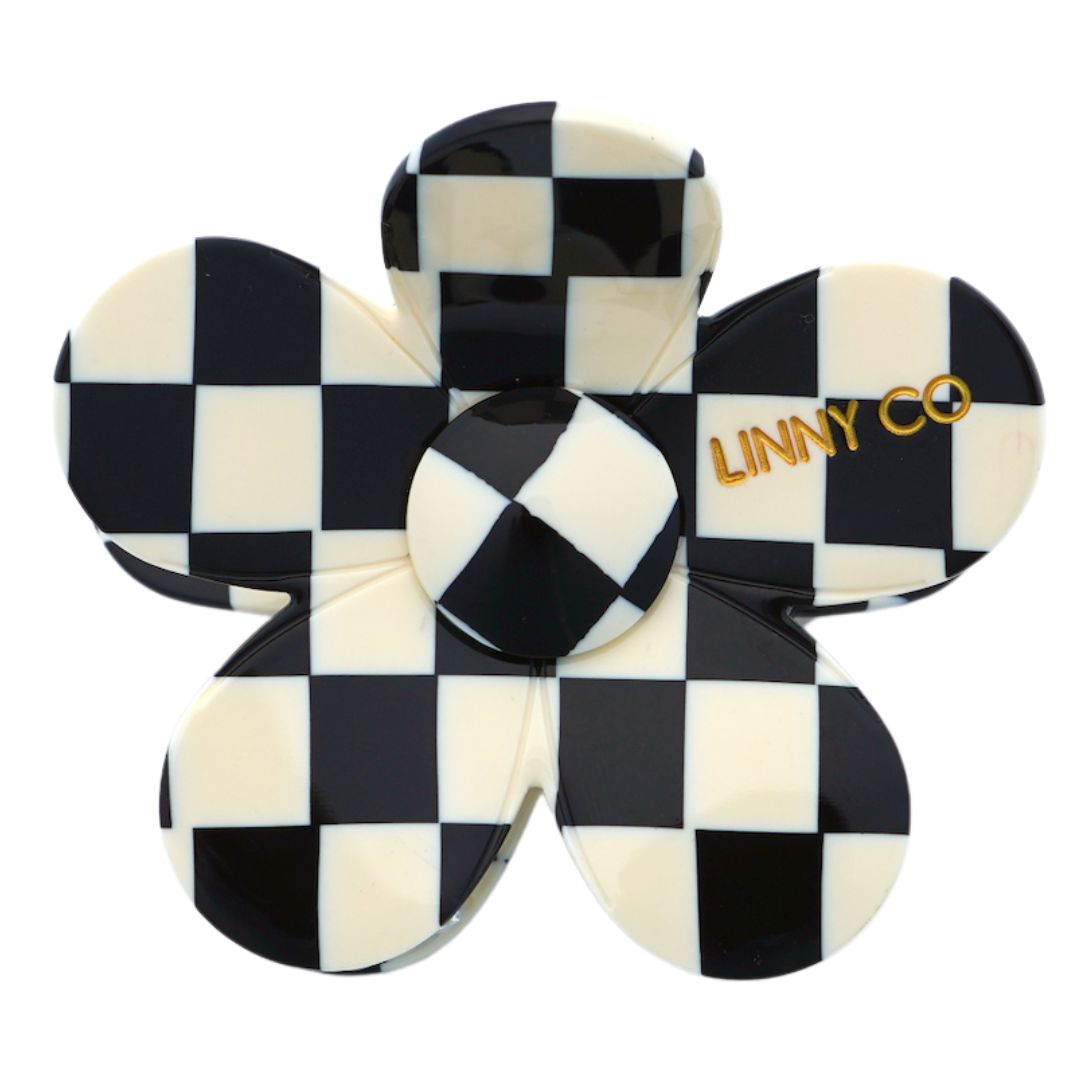 Checkerboard hair clip Hair Accessories Linny Co