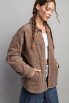 Button down long sleeve quilted jacket Jacket EE:Some
