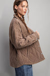 Button down long sleeve quilted jacket Jacket EE:Some