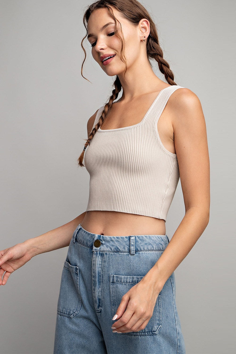 Square neck tank top Tank Top EE:Some