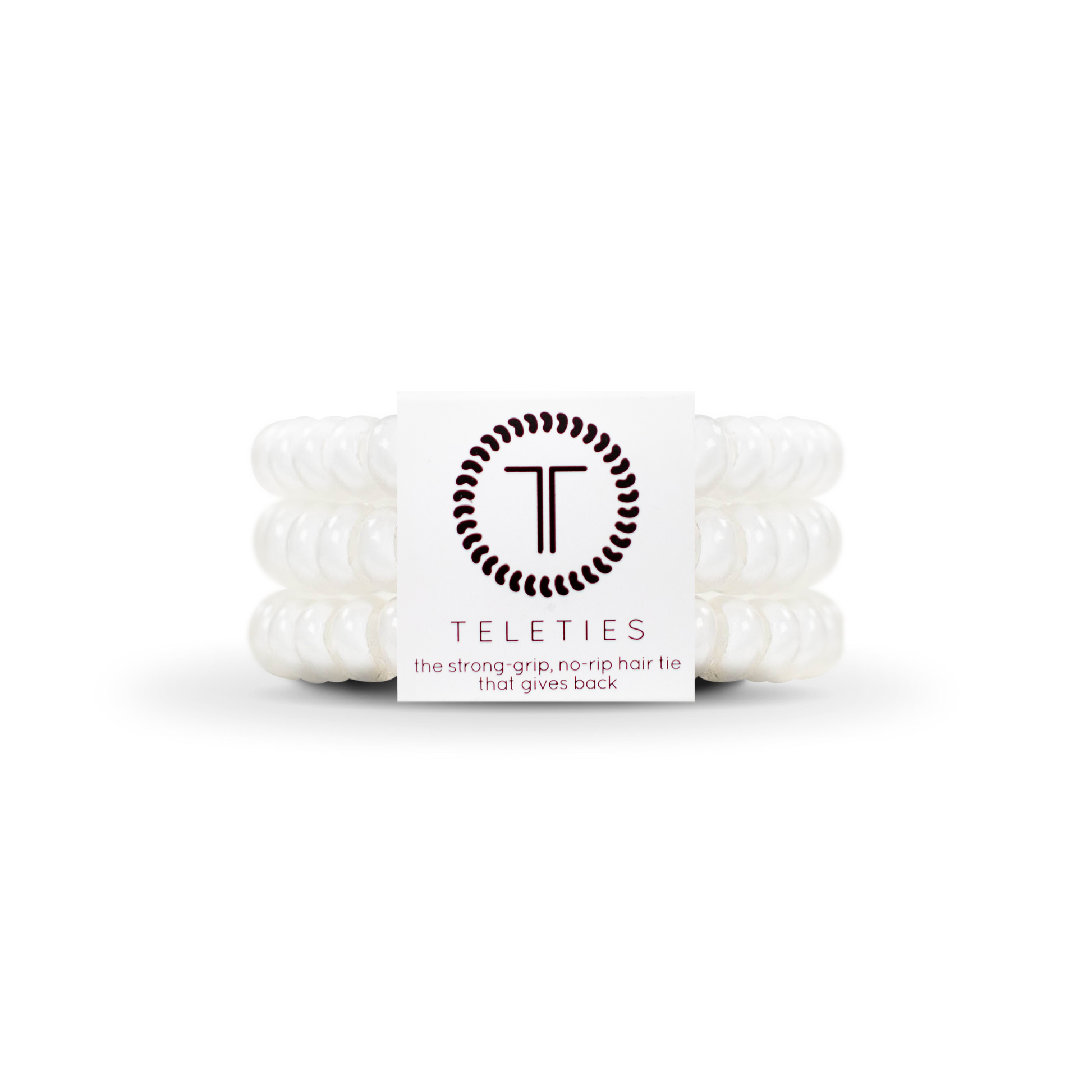 Teleties hair ties (double as a bracelet) Hair Accessories Teleties Small Coconut White