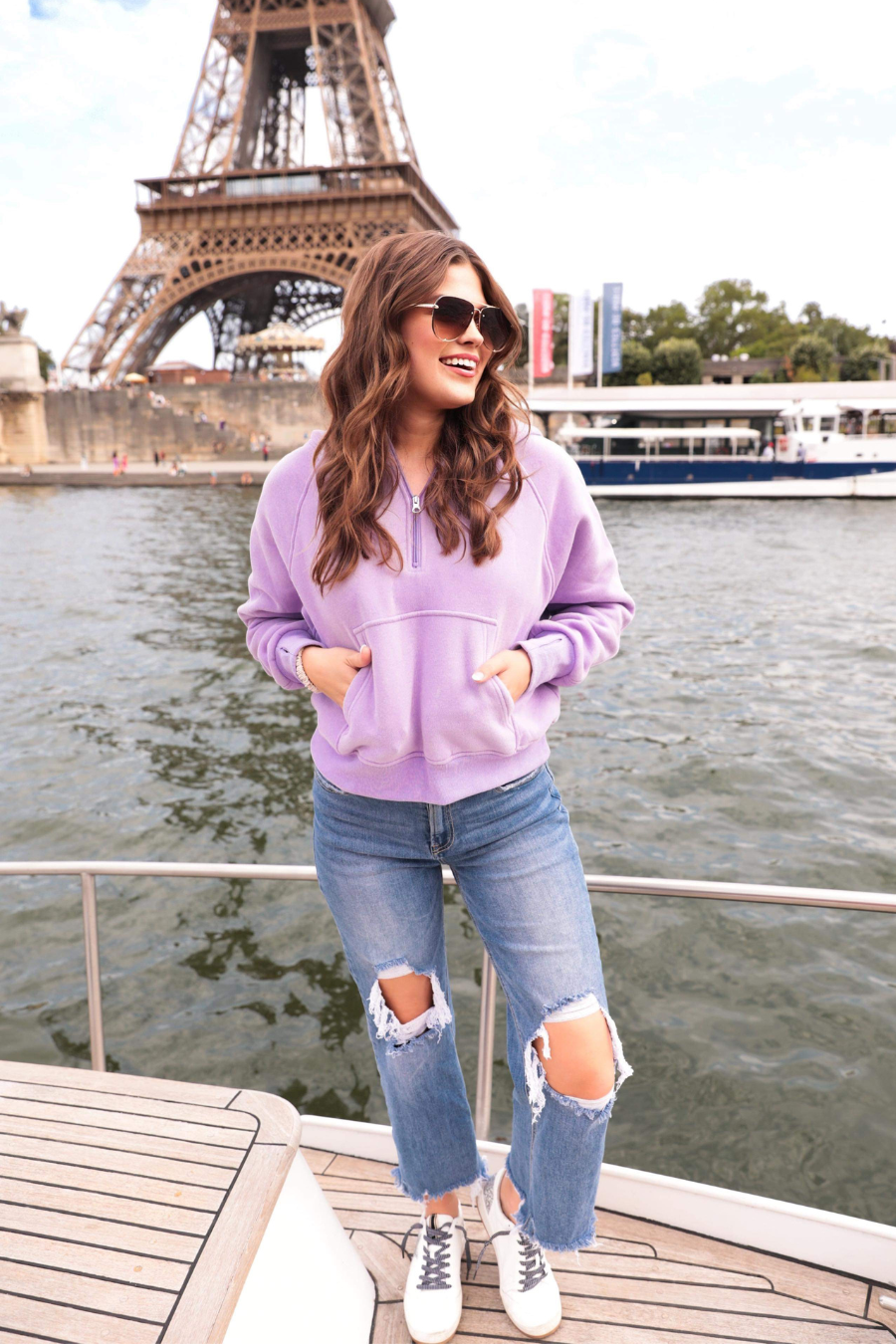 Jess Lea Kenna Hooded Quarter Zip Pullover Hoodie Hoodie Jess Lea