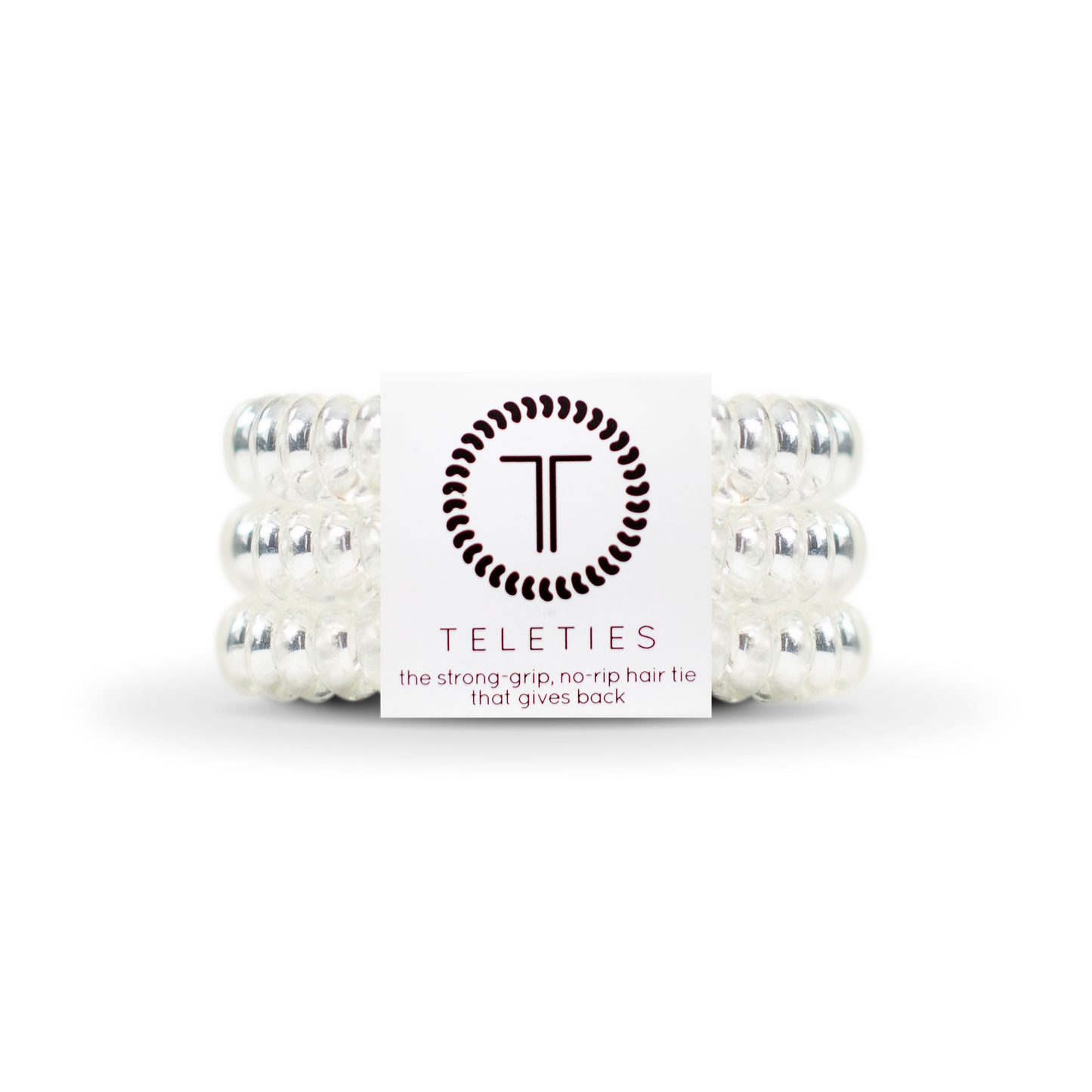 Teleties hair ties (double as a bracelet) Hair Accessories Teleties Large Crystal Clear