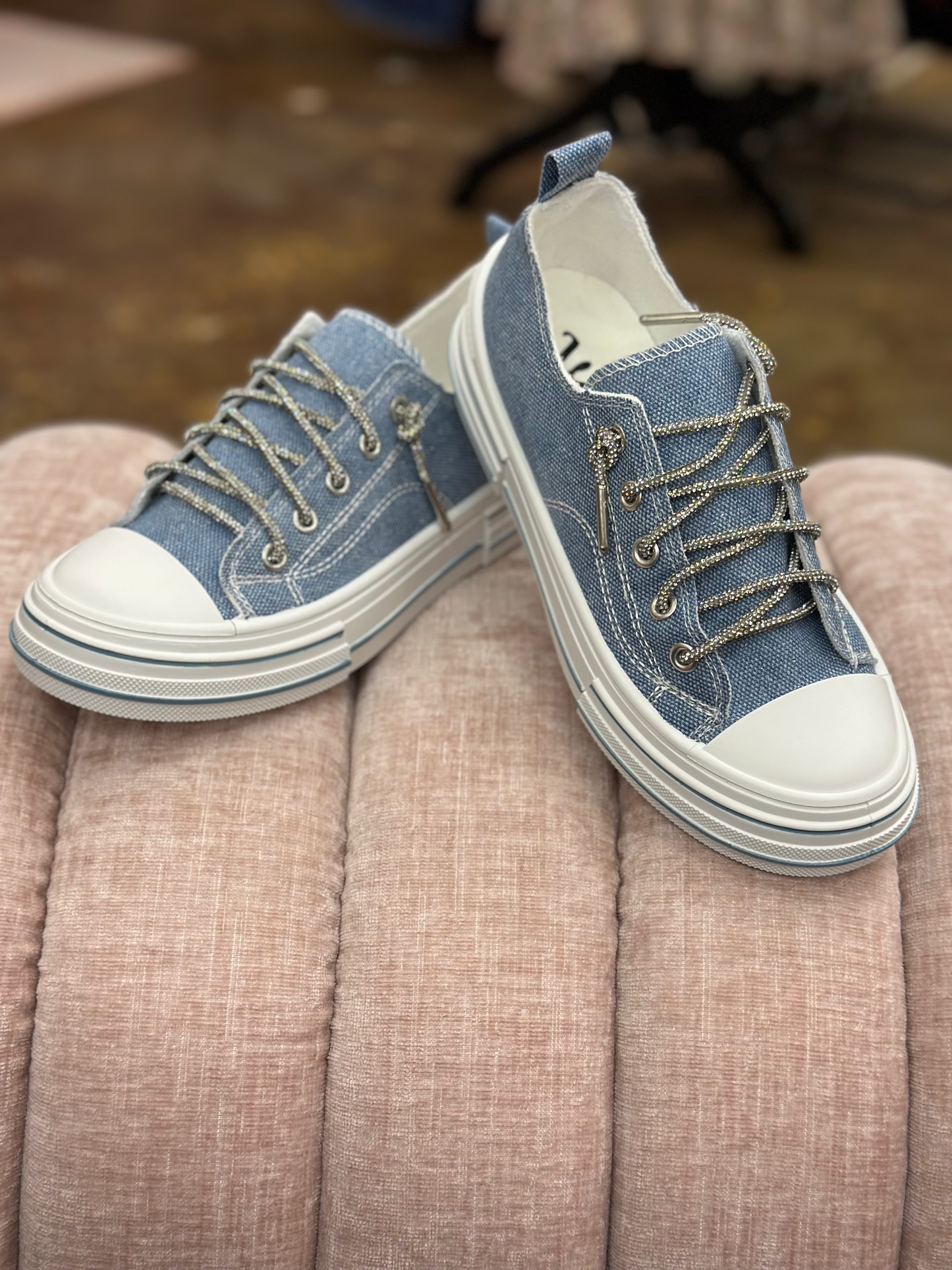 Very G Aman Sparkle Tennis Shoe Sneakers