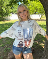 One size fits all cotton knit "don't dull your sparkle" top Blouse New York Life