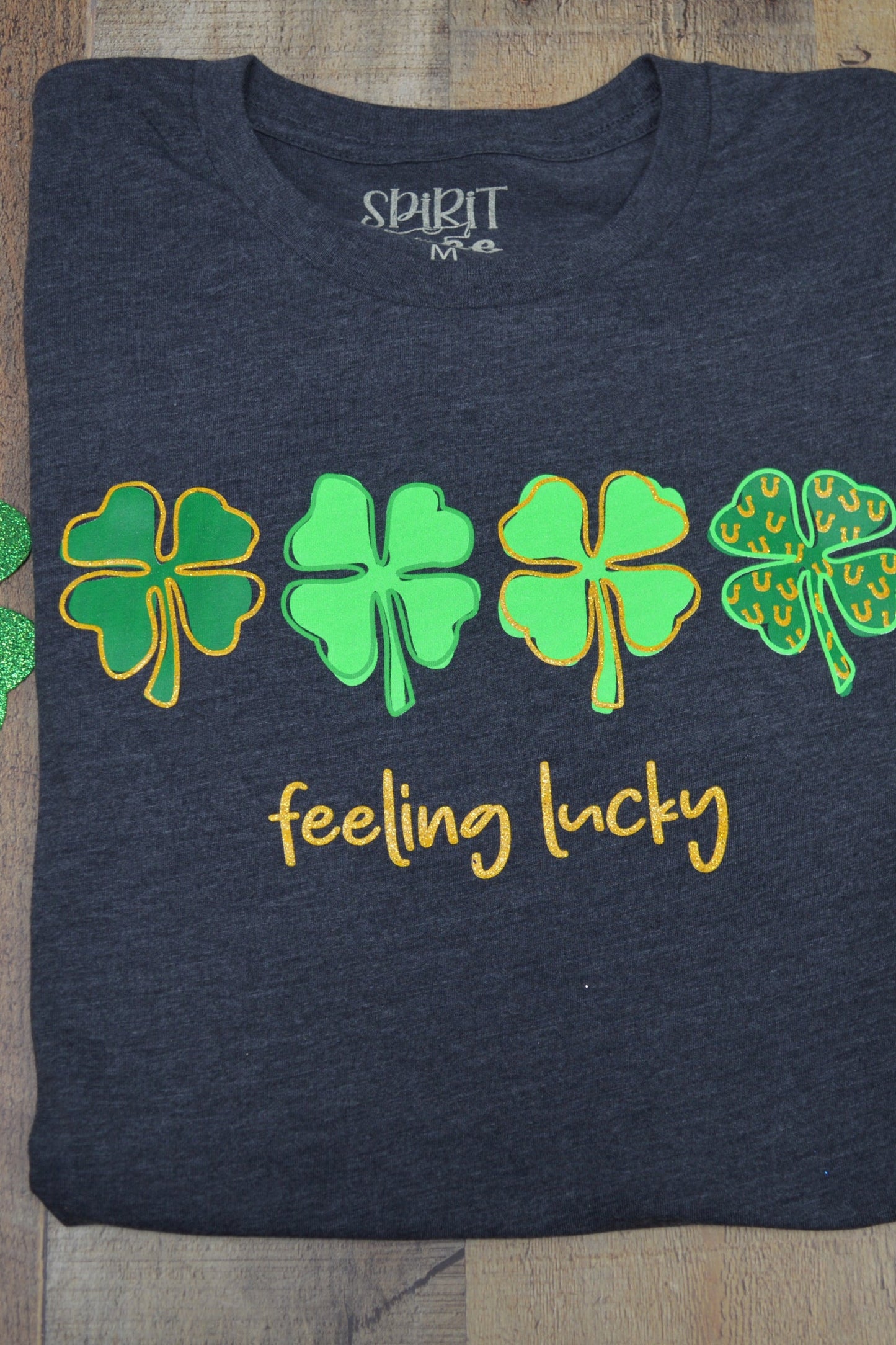 Feeling Lucky Clovers T-Shirt T-Shirt Spirit to a Tee   