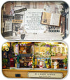 Miniature (TINY!) DIY box theater wooden dollhouse model kit (In a Happy Corner) Gifts Ivy and Pearl Boutique