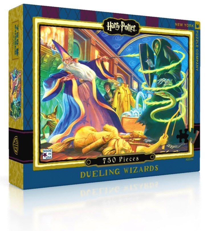 Harry Potter Jigsaw Puzzle - Top-Seller 750 piece Dueling Wizards Jigsaw Puzzle Gifts Ivy and Pearl Boutique
