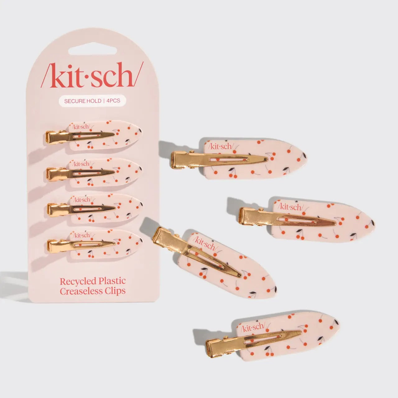 Kitsch Recycled Plastic Creaseless Clips 4pc Set