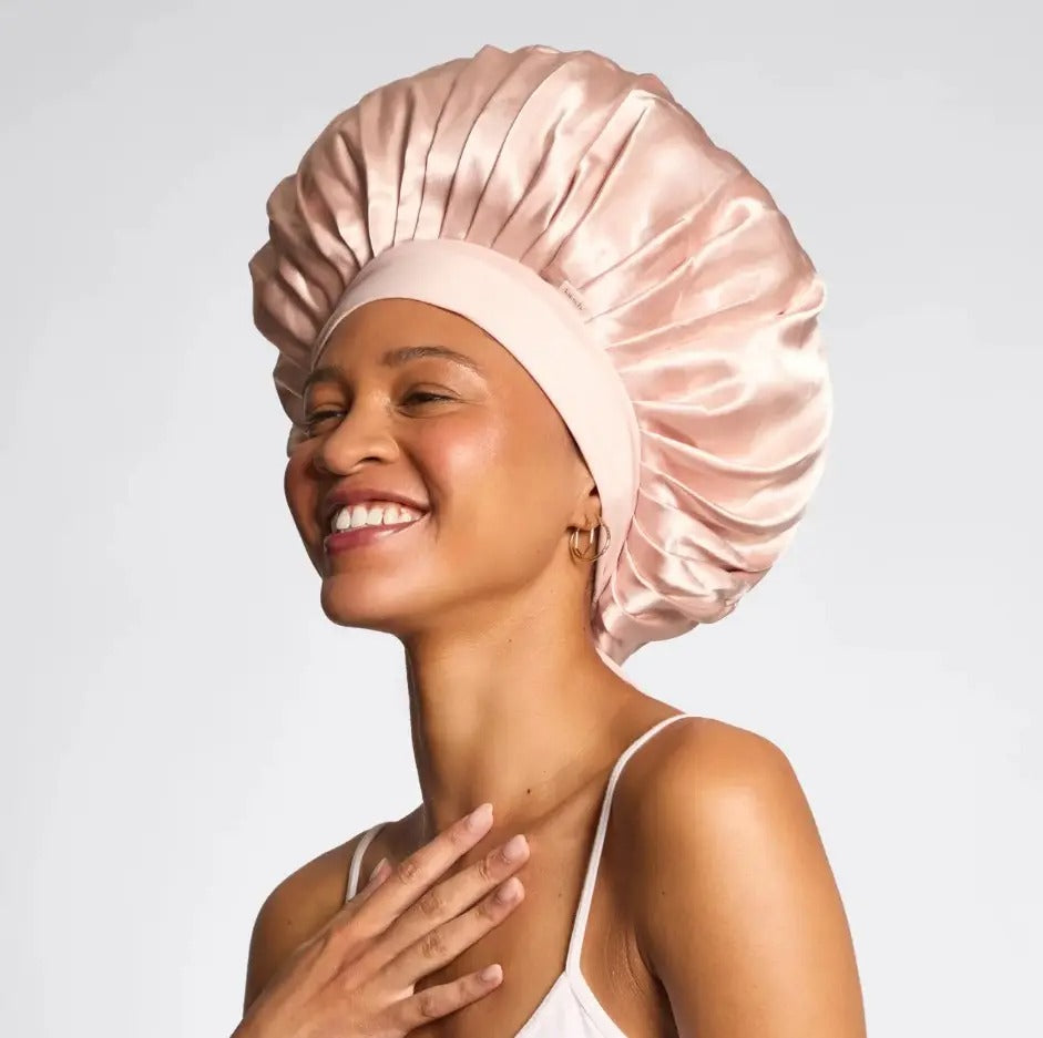 Kitsch adjustable oversized satin bonnet