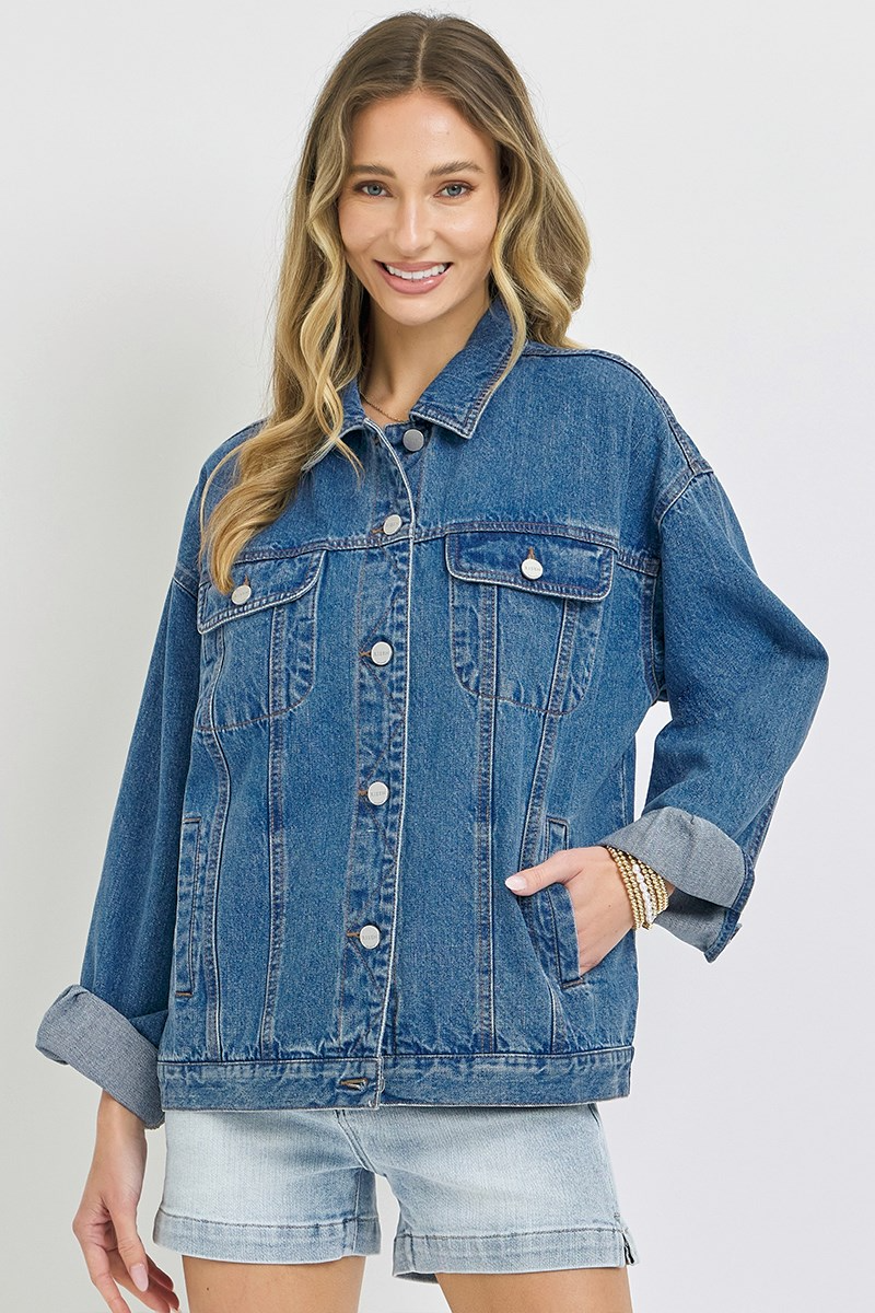 Risen dark oversize jacket