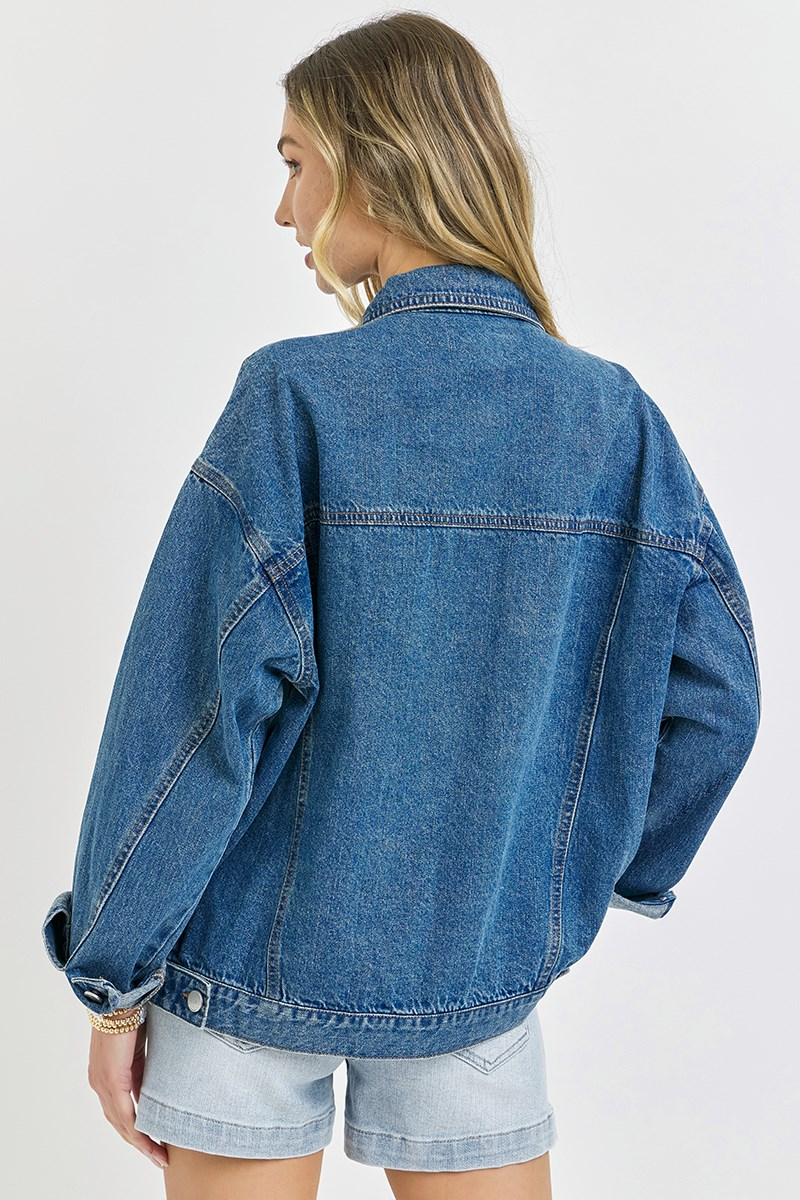 Risen dark oversize jacket