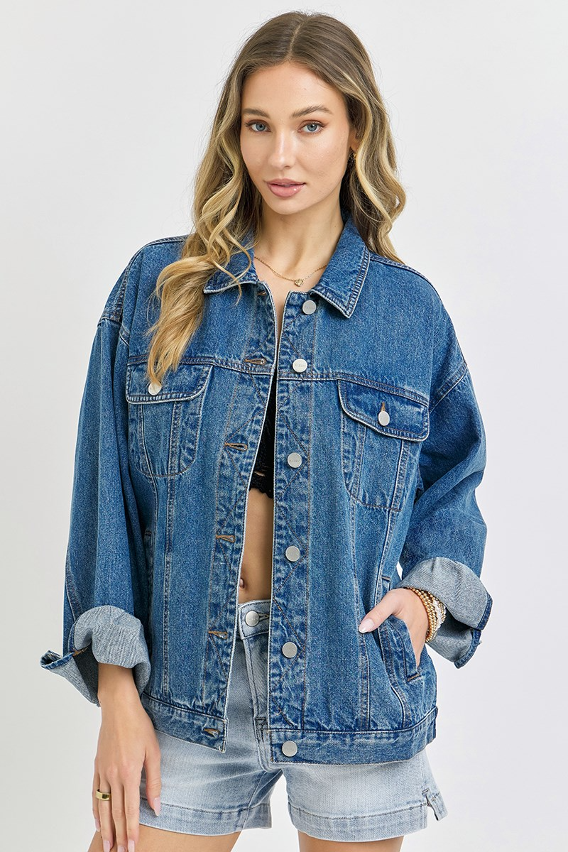 Risen dark oversize jacket