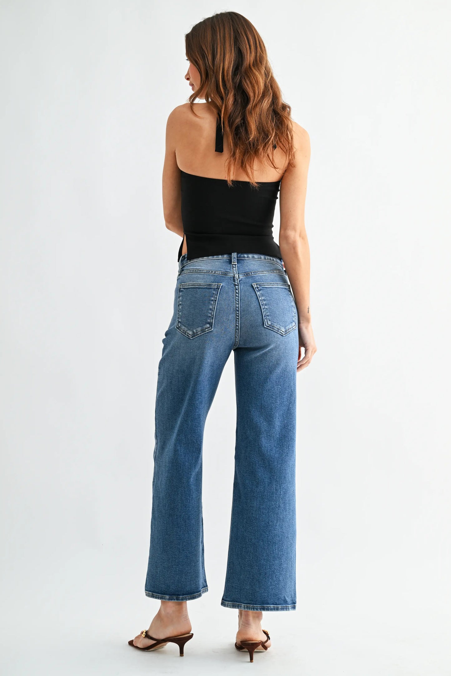 JBD (Just Black Denim) Collection High Rise Wide Leg Jeans