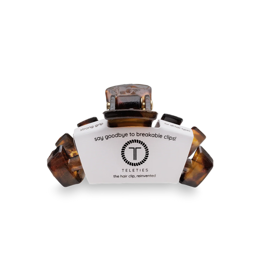 Teleties Classic Tortoise Tiny Claw Clip