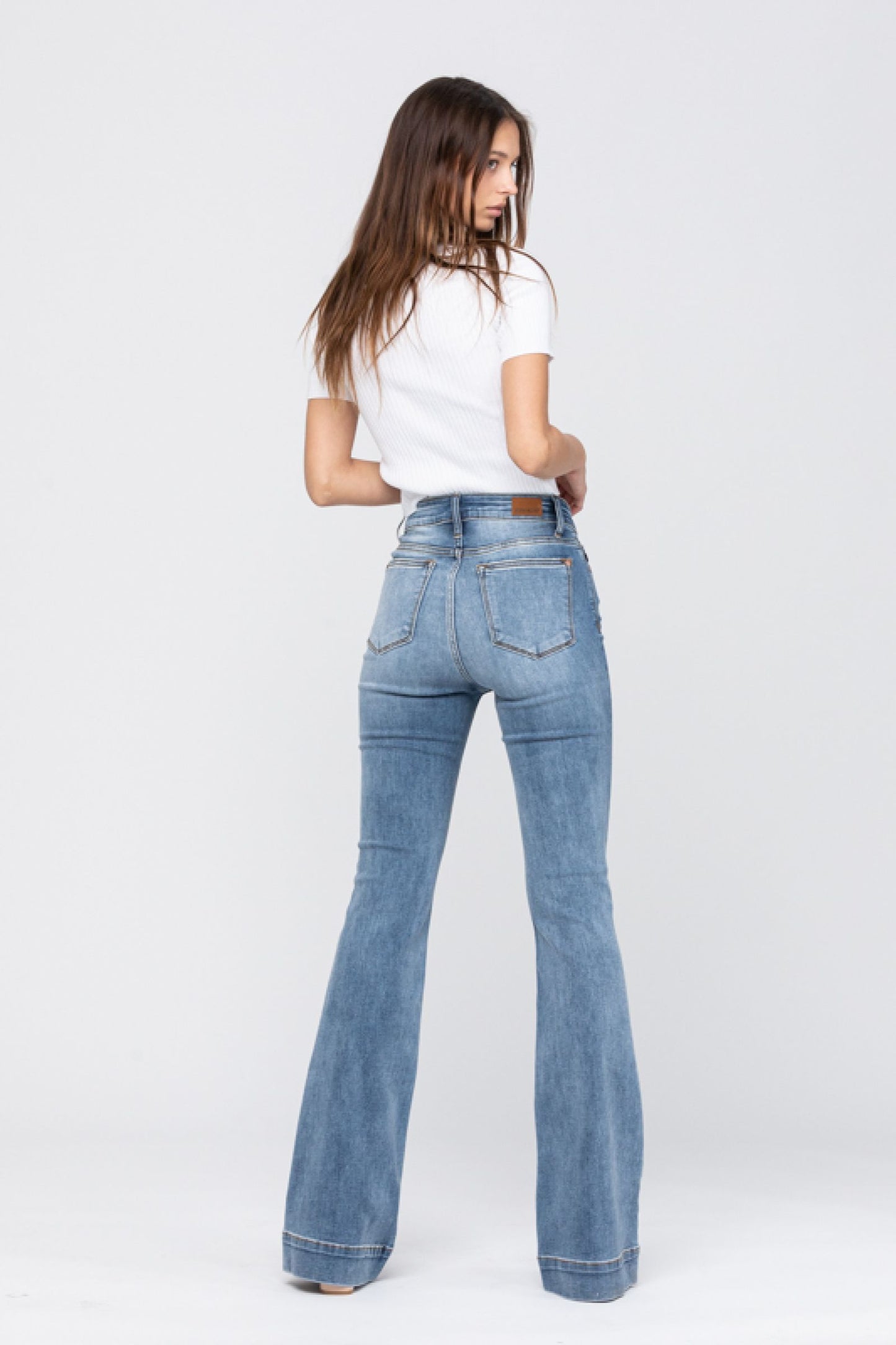 Judy Blue Mid-rise trouser flare jeans Jeans Judy Blue