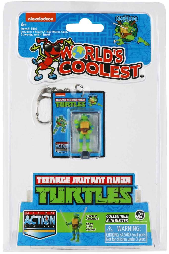 World's Smallest (Coolest) Teenage Mutant Ninja Turtles Leonardo Micro Figure Gifts Ivy and Pearl Boutique